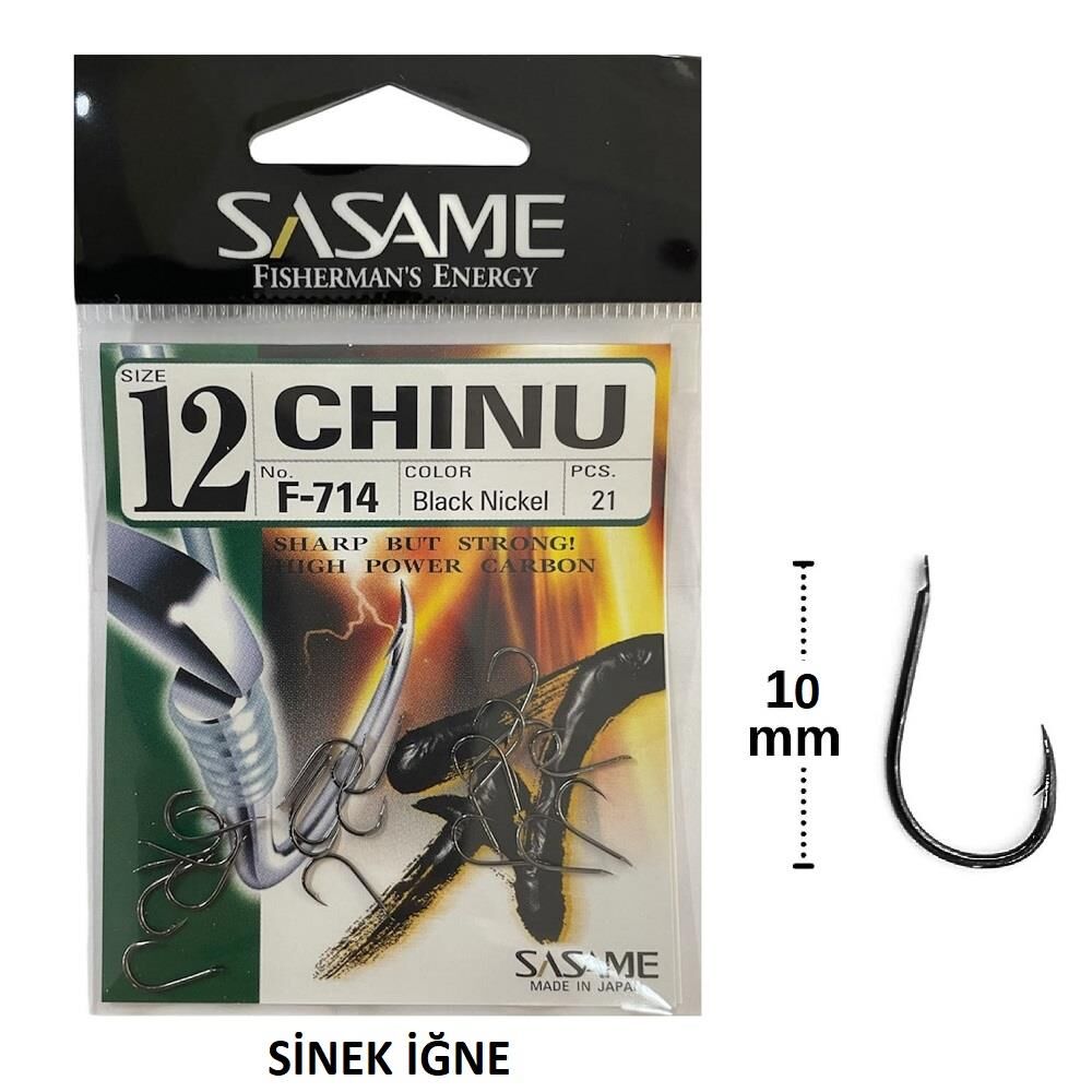 Sasame F-714 No:12 Chinu Olta İğnesi 21 Adet