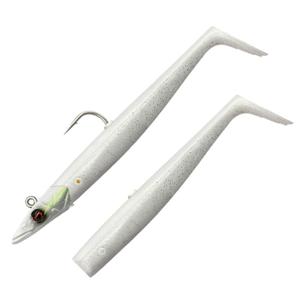 Savage Gear Sandeel V2 12 cm 22 gr 2+1 White Pearl Silver