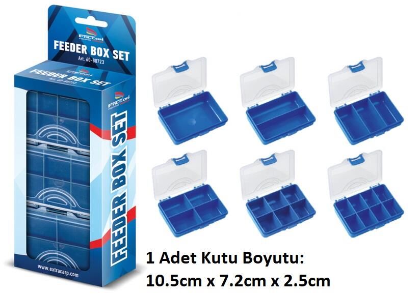 Extra Carp Feeder Box Set 6 Adet Kutu