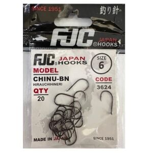 FJC 3624 No:6 Chinu Black Nikel Olta İğnesi 20 Adet
