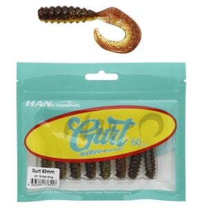 Hanfish Gurt 60 6cm Silikon Yem 8 Adet GT76 Red Wing