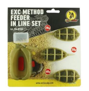 Extra Carp Method Feeder In line Set 20gr/30gr/40gr