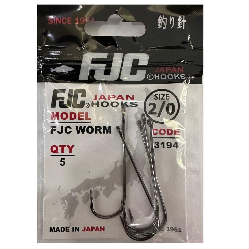FJC 3194 No:2/0 Fjc Worm Olta İğnesi 5 Adet