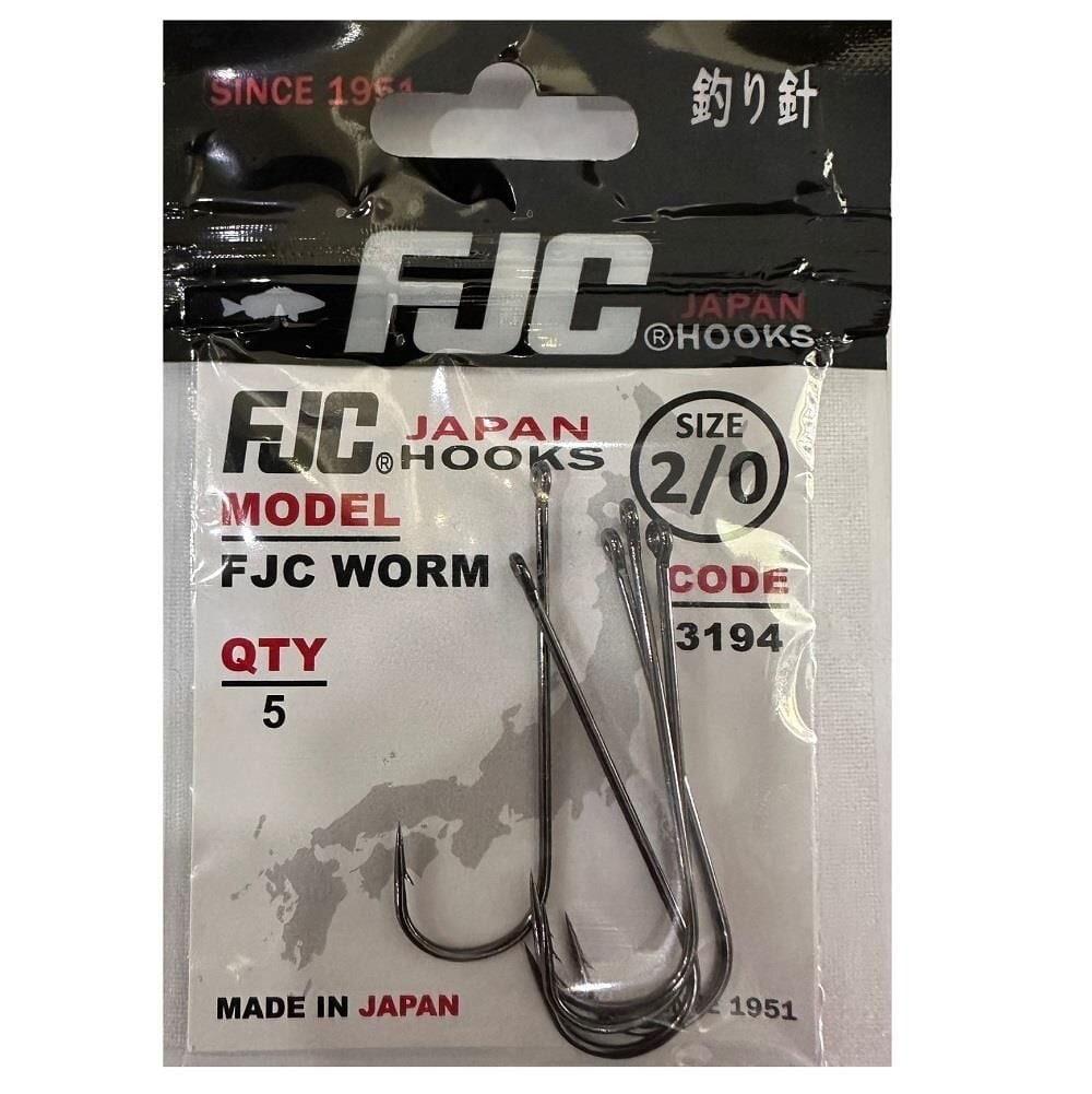 FJC 3194 No:2/0 Fjc Worm Olta İğnesi 5 Adet