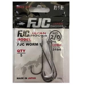 FJC 3194 No:2/0 Fjc Worm Olta İğnesi 5 Adet