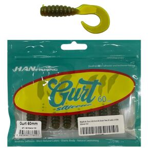 Hanfish Gurt 60 6cm Silikon Yem 8 Adet GT50 Motor Oil