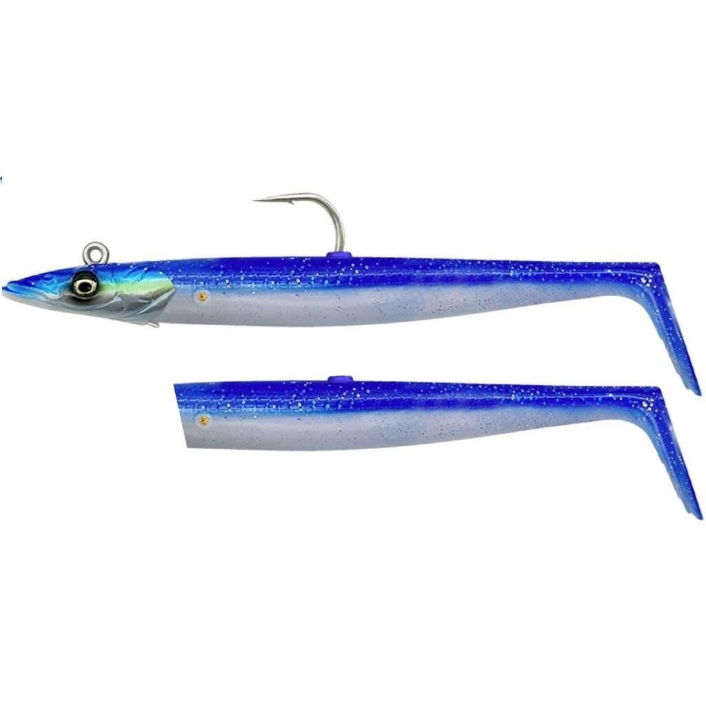 Savage Gear Sandeel V2 12 cm 22 gr 2+1 Blue Pearl Silver