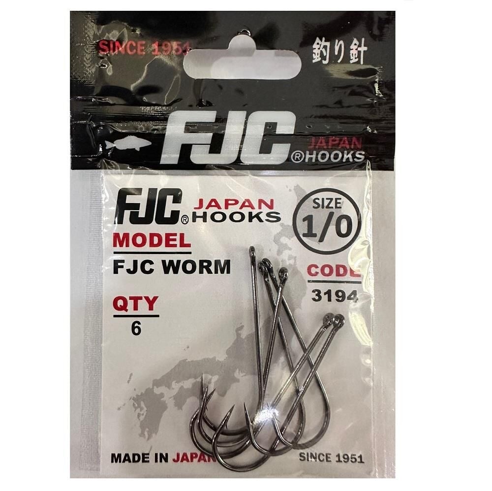 FJC 3194 No:1/0 Fjc Worm Olta İğnesi 6 Adet