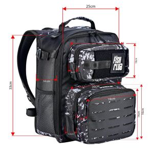Fujin ProAji Back Pack Balıkçı Sırt Çantası Black Camo