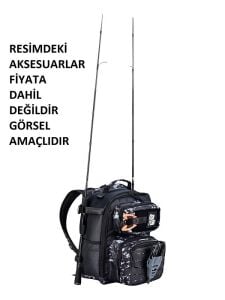 Fujin ProAji Back Pack Balıkçı Sırt Çantası Black Camo