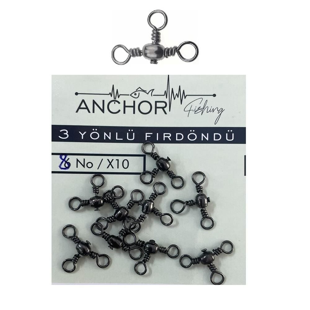 Anchor 3 Yönlü Fırdöndü No:8 10 Adet