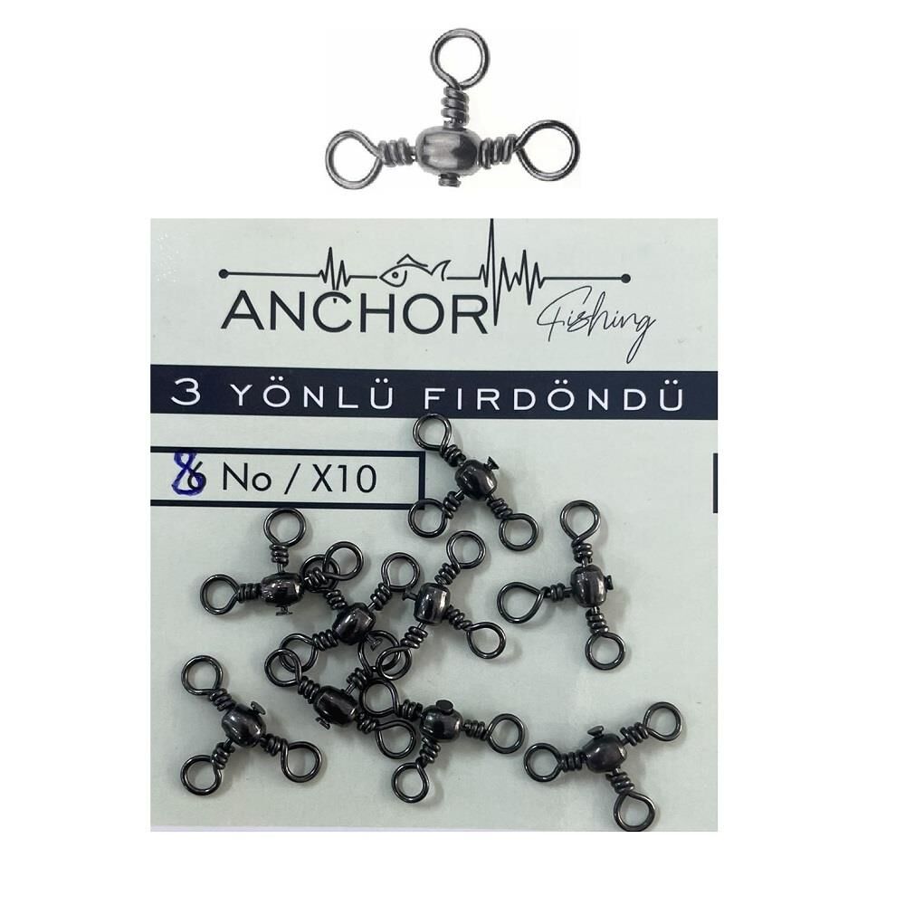 Anchor 3 Yönlü Fırdöndü No:8 10 Adet