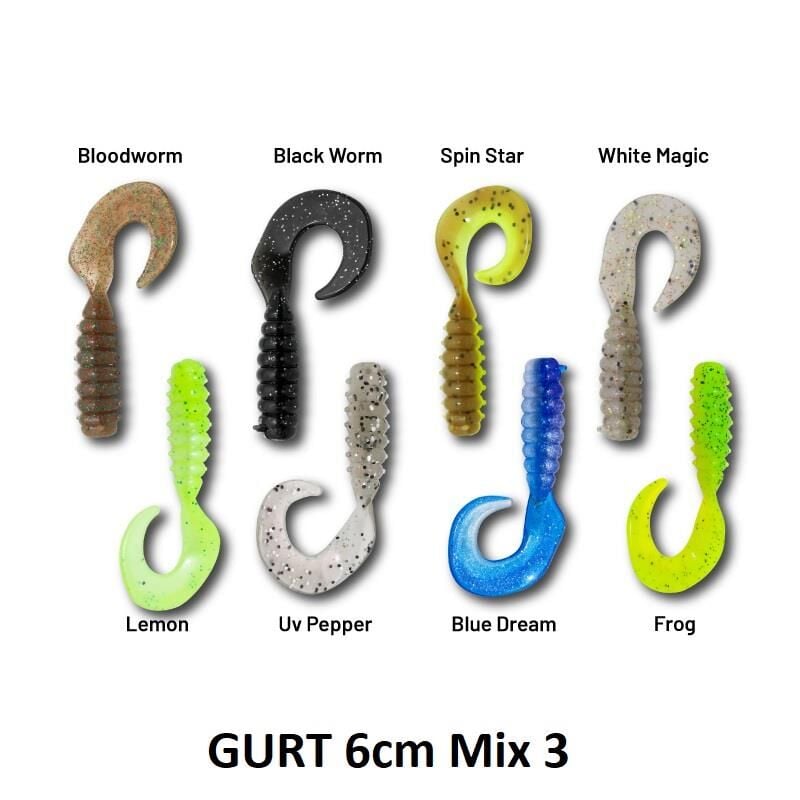 Hanfish Gurt 60 6cm Silikon Yem 8 Adet Mix 3