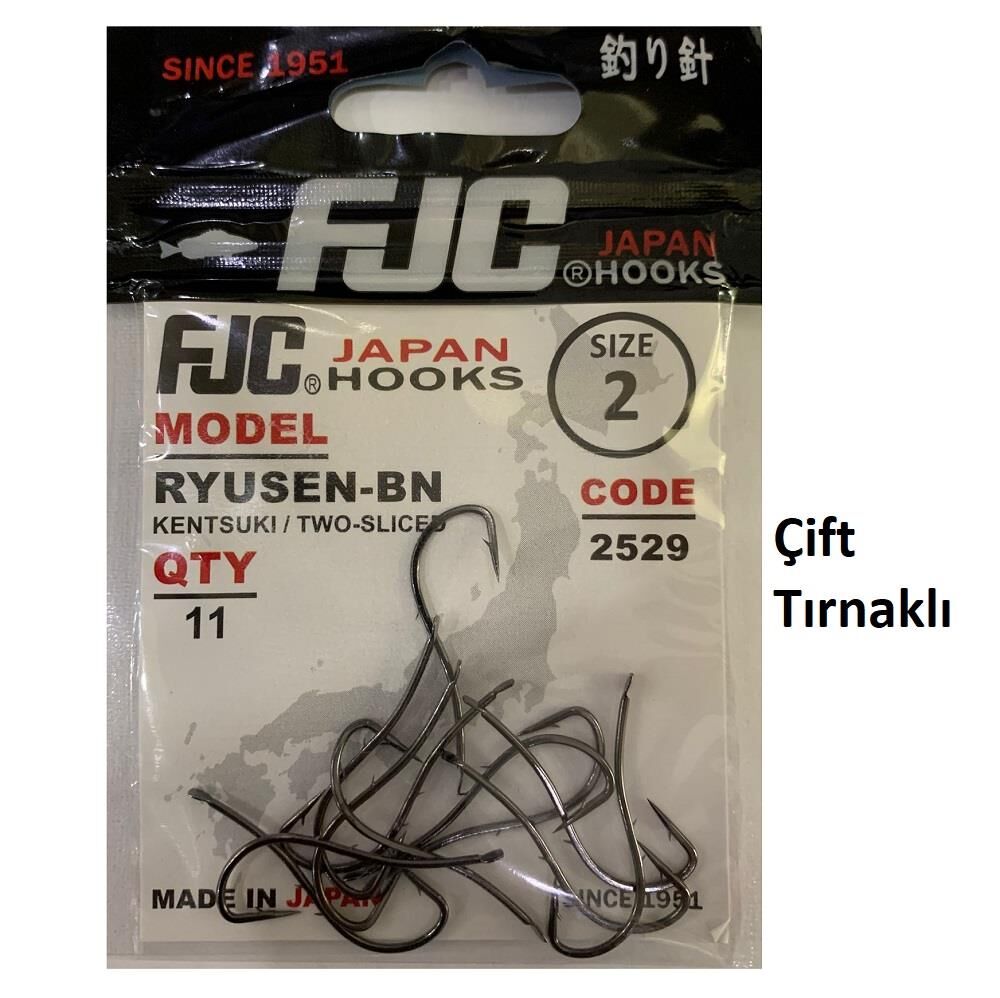 FJC 2529 No:2 Ryusen Black Nikel Olta İğnesi 11 Adet