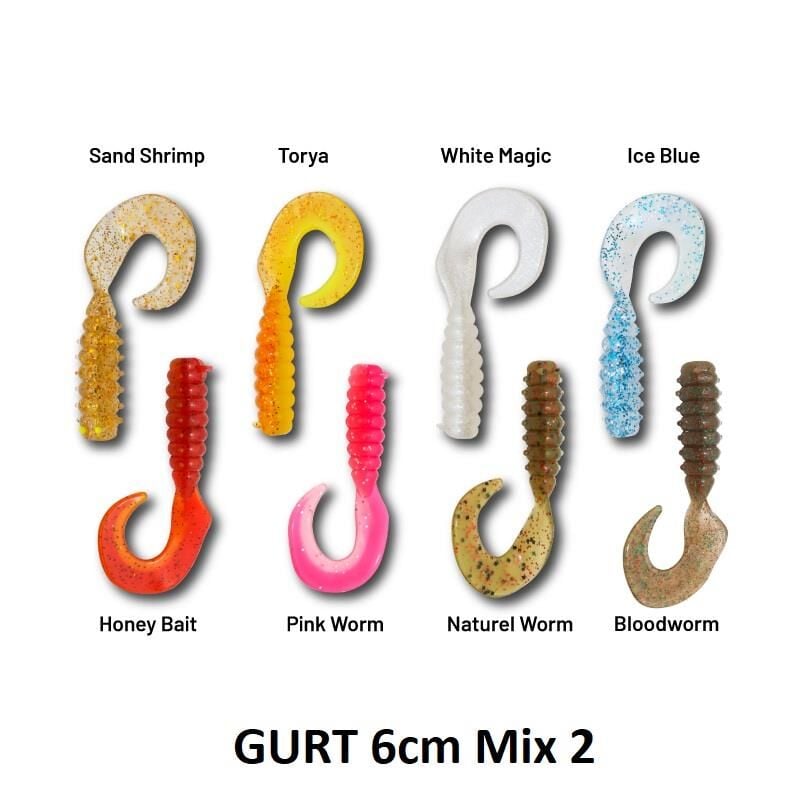 Hanfish Gurt 60 6cm Silikon Yem 8 Adet Mix 2
