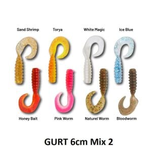 Hanfish Gurt 60 6cm Silikon Yem 8 Adet Mix 2
