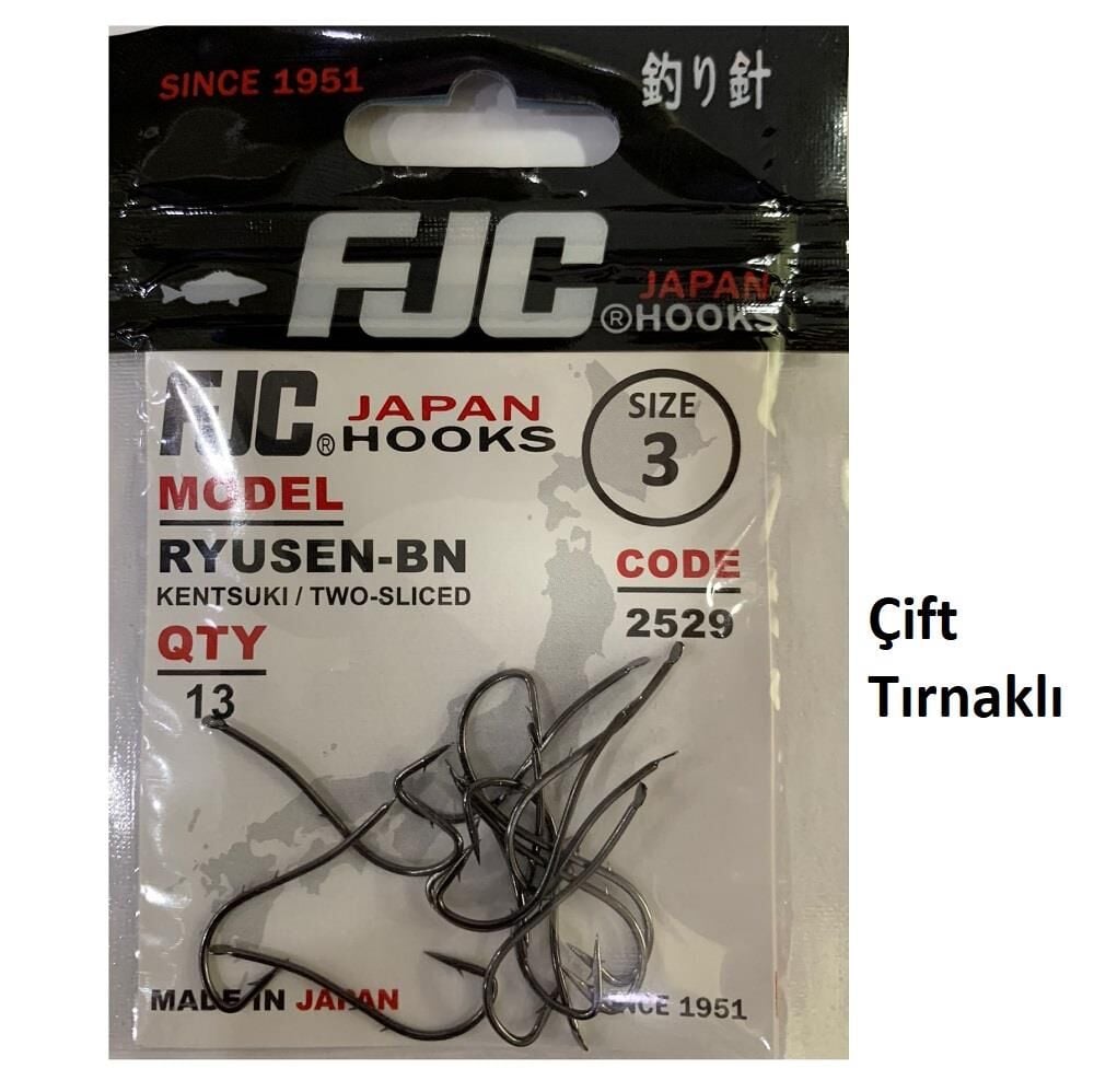 FJC 2529 No:3 Ryusen Black Nikel Olta İğnesi 13 Adet