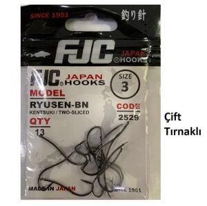 FJC 2529 No:3 Ryusen Black Nikel Olta İğnesi 13 Adet