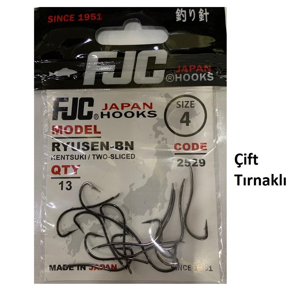 FJC 2529 No:4 Ryusen Black Nikel Olta İğnesi 13 Adet