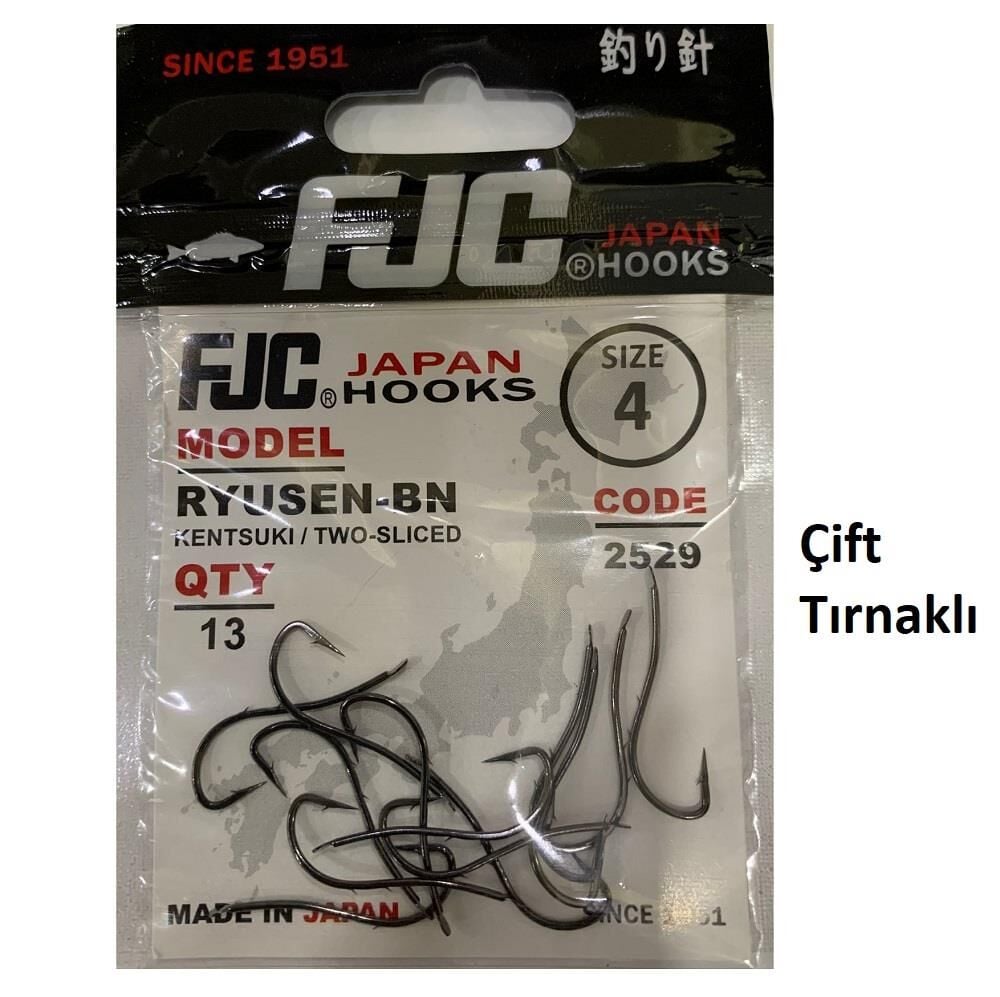 FJC 2529 No:4 Ryusen Black Nikel Olta İğnesi 13 Adet