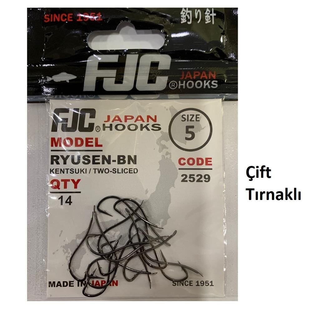 FJC 2529 No:5 Ryusen Black Nikel Olta İğnesi 14 Adet