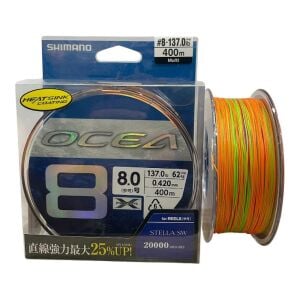 Shimano Ocea 8 Braid 400mt 0.42mm 8.0PE 62kg İp Örgü Misina Multi Color