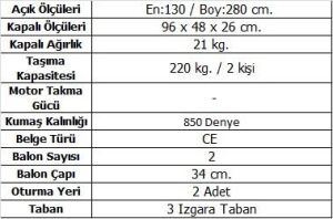 Aqua Storm Balıkçı Tipi ST 280 Gri-Kırmızı Şişme Bot