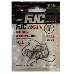 FJC 2328 No:3 Keiryu Black Nikel Olta İğnesi 14 Adet