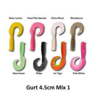 Hanfish Gurt 45 4.5cm LRF Silikon Yem 10 Adet Mix 1