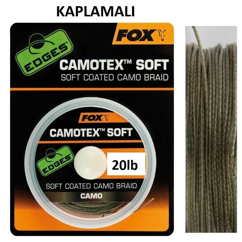 Fox Edges Camotex Soft 20m 20lb Kaplamalı Rig İpi