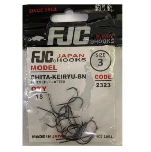 FJC 2323 No:3 Chita Keiryu Black Nikel Olta İğnesi 18 Adet