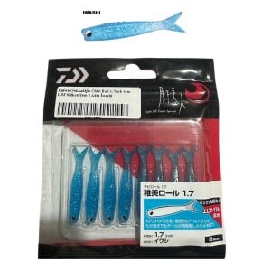 Daiwa Gekkabijin Chibi Roll 1.7inch 4cm LRF Silikon Yem 8 Adet İwashi
