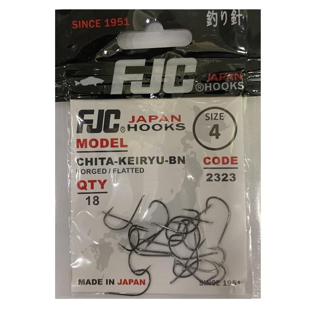FJC 2323 No:4 Chita Keiryu Black Nikel Olta İğnesi 18 Adet