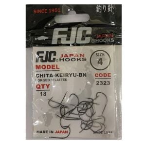 FJC 2323 No:4 Chita Keiryu Black Nikel Olta İğnesi 18 Adet