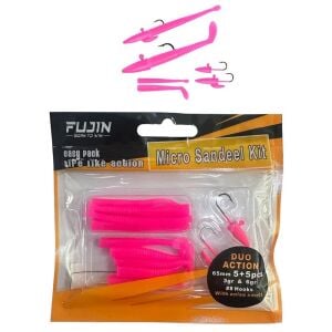 Fujin Micro Sandeel Kit LRF Silikon 12 Parça Pink Glow