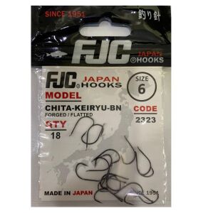 FJC 2323 No:6 Chita Keiryu Black Nikel Olta İğnesi 18 Adet