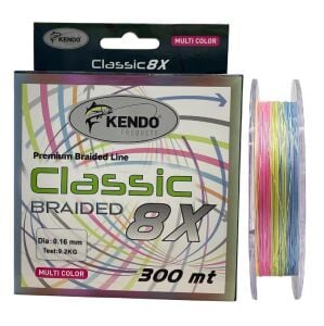 Kendo Classic 8X 300mt 0.16mm 9.2kg Örgü İp Misina Multi Color