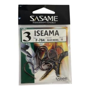 Sasame F-764 No:3 İseama Black Nikel Olta İğnesi 10 Adet