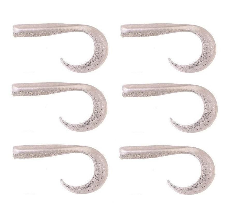 Savage Gear LB Sandeel Curltail 7cm 2gr Silikon Yem 6 Adet Pearl Silver