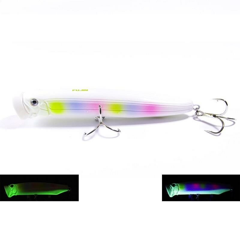 Fujin Salt Popper 12cm 30gr Su Üstü Maket Balık 018 Pearl Rainbow Glow