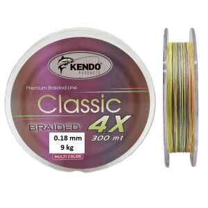Kendo Classic 4X 0.18mm 300m Multicolor Örgü İp Misina