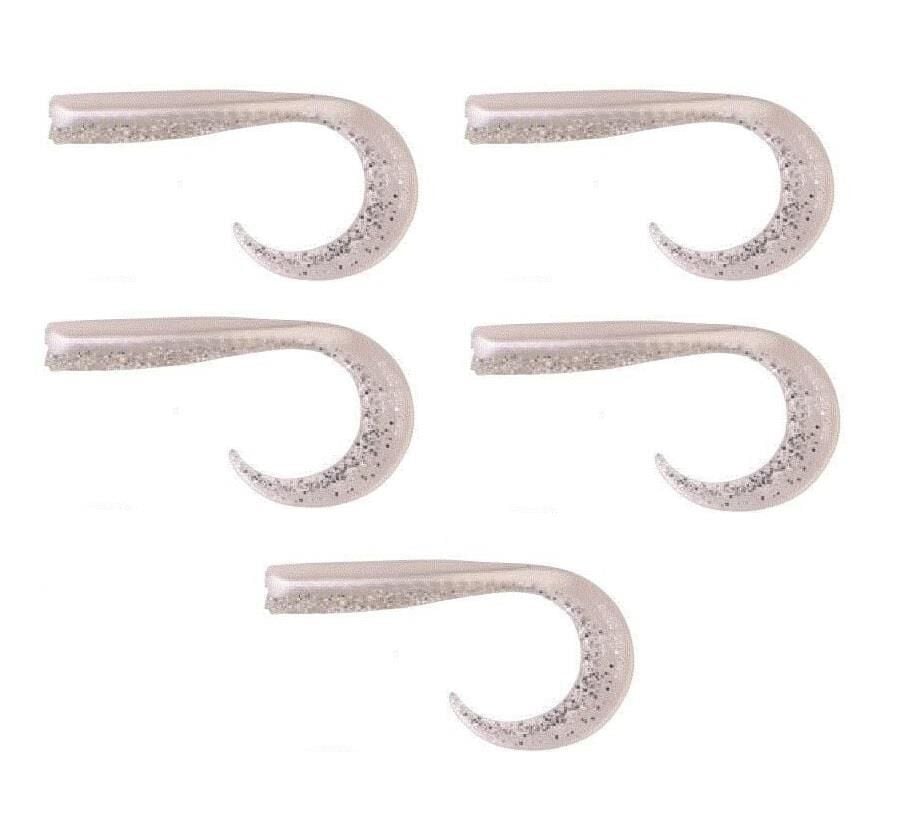 Savage Gear LB Sandeel Curltail 10cm 5gr Silikon Yem 5 Adet Pearl Silver