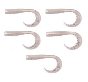 Savage Gear LB Sandeel Curltail 10cm 5gr Silikon Yem 5 Adet Pearl Silver