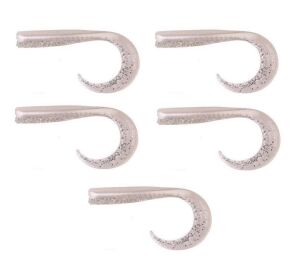 Savage Gear LB Sandeel Curltail 10cm 5gr Silikon Yem 5 Adet Pearl Silver
