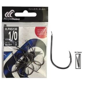 Hayabusa HFKS 130 No:1/0 Black Nikel İğne 15 Adet