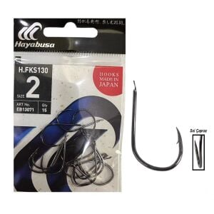 Hayabusa HFKS 130 No:2 Black Nikel İğne 15 Adet