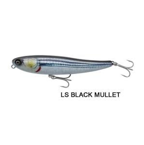 Savage Gear Bullet Mullet 8cm 8gr Su Üstü Maket Yem LS Black Mullet