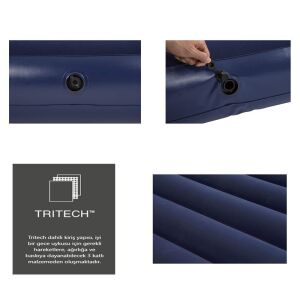 Pavillo 67681 Tritech Full Çift Kişilik Şişme Yatak 191x137x30cm