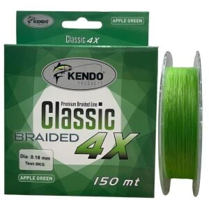 Kendo Classic 4X 150mt 0.18mm 9kg Örgü İp Misina Apple Green