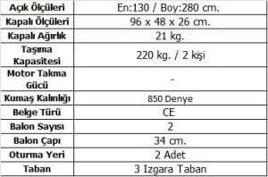 Aqua Storm Balıkçı Tipi ST 280 Gri-Mavi Şişme Bot
